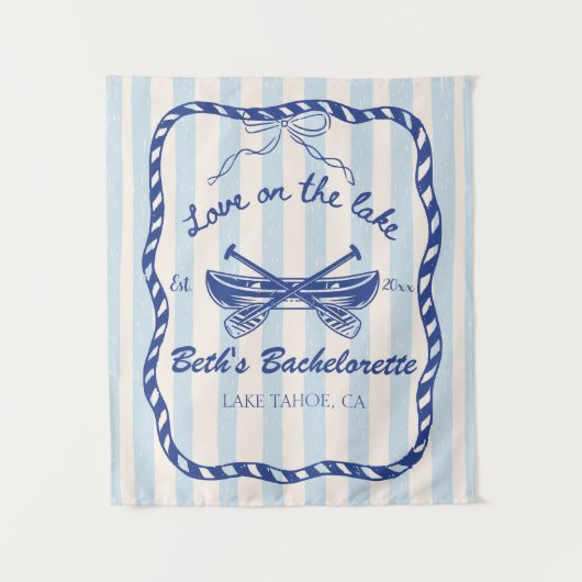 Custom Bachelorette | Love on the Lake Wandkleed (Voorkant)
