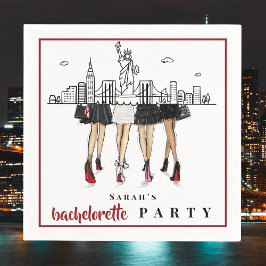 Custom Bachelorette New York City Skyline Fashion Servet