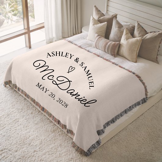 Custom Bachelorette Party Blanket Gift for Bride Deken