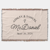 Custom Bachelorette Party Blanket Gift for Bride Deken (Voorkant)