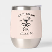 Custom Bachelorette Party Bruidsmeisje Wijn Tumble (Links)