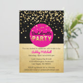 Custom Bachelorette Party Invitations Sjablonen Kaart (Staand voorkant)