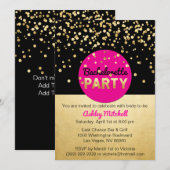 Custom Bachelorette Party Invitations Sjablonen Kaart (Voorkant / Achterkant)