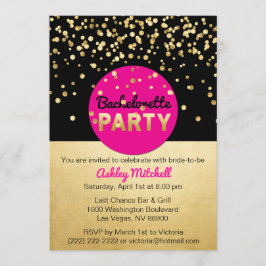 Custom Bachelorette Party Invitations Sjablonen Kaart