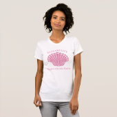 Custom Bachelorette Party Seashell Beach Wedding T-shirt (Voorkant volledig)