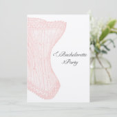 Custom Bachelorette Party Uitnodigen Kaart (Staand voorkant)