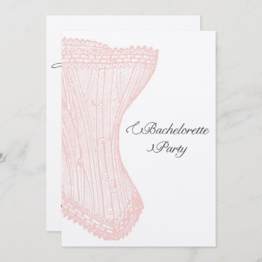 Custom Bachelorette Party Uitnodigen Kaart (Voorkant / Achterkant)