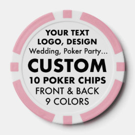 Custom BACHELORETTE Pink Poker Casino Chips
