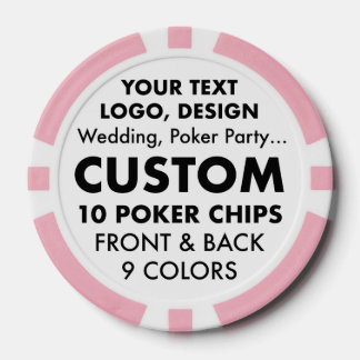 Custom BACHELORETTE Pink Poker Casino Chips