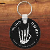 Custom Bachelorette Weekend Till Death Do Us Party Sleutelhanger (Achterkant)