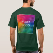 Custom Back Design Upload Business Company Logo T-shirt (Achterkant)