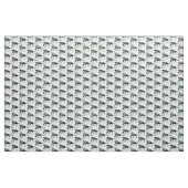 Custom back Kleur Magpie Bird in Flight Waterverf Stof (Fat Quarter)