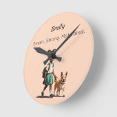 Custom Back to School Wall Clock Ronde Klok (Hoek)