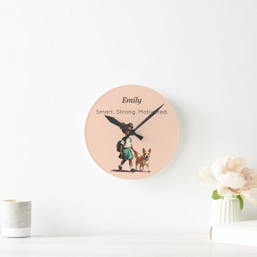 Custom Back to School Wall Clock Ronde Klok (Huis)