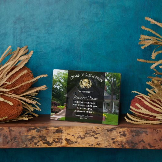 Custom Background Photo Business Real Estate Award Fotoplaat (Zijkant)