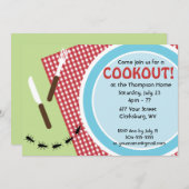 Custom Backyard Cookout Kaart (Voorkant / Achterkant)