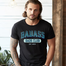 Custom Badass Papa Club Retro Cool Trendy Plezier