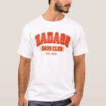 Custom Badass Papa Club Retro Cool Trendy Plezier T-shirt<br><div class="desc">Word lid van de Badass Dad Club met dit coole shirt! Trendy retro design voor een leuk Vaderdag cadeau. Proost op geweldige vaders!</div>