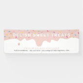 CUSTOM Baker Frosting Drip kleur strooit blush Spandoek (Horizontaal)