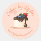 Custom Bakery Business Sticker (Voorkant)