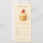 Custom Bakery Gift Certificate (Voorkant)