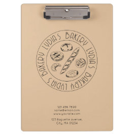 Custom Bakery Logo Clipboard Klembord