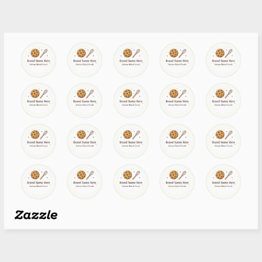 Custom Bakery logo Sticker - Cookie & Whisk deisgn (Vel)