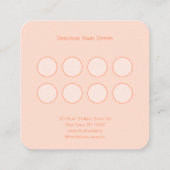 Custom Bakery Loyalty Card Vierkante Visitekaartje (Achterkant)