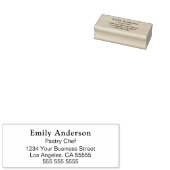 Custom Bakery Pastry Chef Business Rubberstempel (Gestempeld)