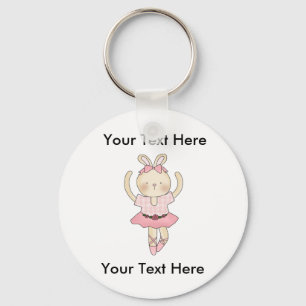 Custom Ballerina Bunny Sleutelhanger