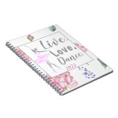 Custom Ballerina | NOTITIEBOEK WATERVERF ROOS (Rechterzijde)