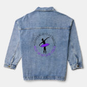 Custom Ballet Dancer Dance Studio School Teacher Denim Jacket (Achterkant)