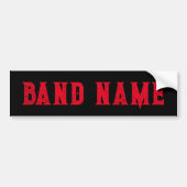 Custom Band Merch Bumpersticker (Voorkant)