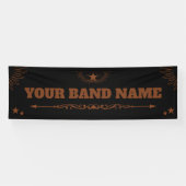 Custom Band Merch Country Westerne Music Rock Gig Spandoek (Horizontaal)