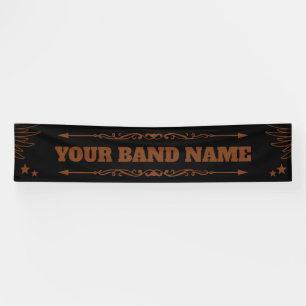 Custom Band Merch Country Westerne Rock Music Gig Spandoek