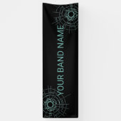 Custom Band Merch DJ Rock Show Music Gig Banner (Verticaal)