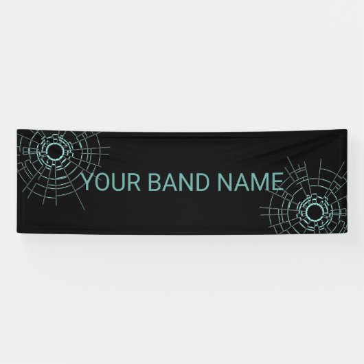 Custom Band Merch DJ Rock Show Music Gig Banner (Horizontaal)
