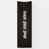 Custom Band Merch DJ Rock Show Music Gig Banner (Verticaal)