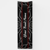 Custom Band Merch DJ Rock Show Music Gig Banner (Verticaal)