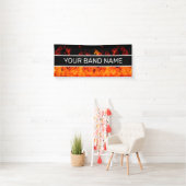 Custom Band Merch Flames Rock & Roll Music Gig Spandoek (Insitu)