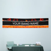 Custom Band Merch Flames Rock & Roll Show Gig Spandoek (Beurs)