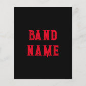 Custom Band Merch Flyer (Voorkant)