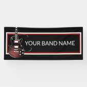 Custom Band Merch Guitar Rock Music Concert Gig Spandoek (Horizontaal)