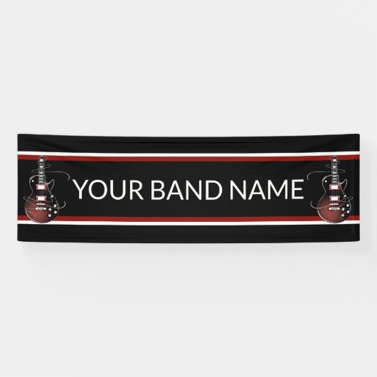 Custom Band Merch Guitar Rock Music Festival Gig Spandoek (Horizontaal)