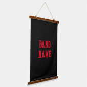 Custom Band Merch Hangend Wandkleed (Gebogen)