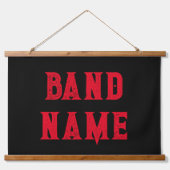 Custom Band Merch Hangend Wandkleed (Voorkant)