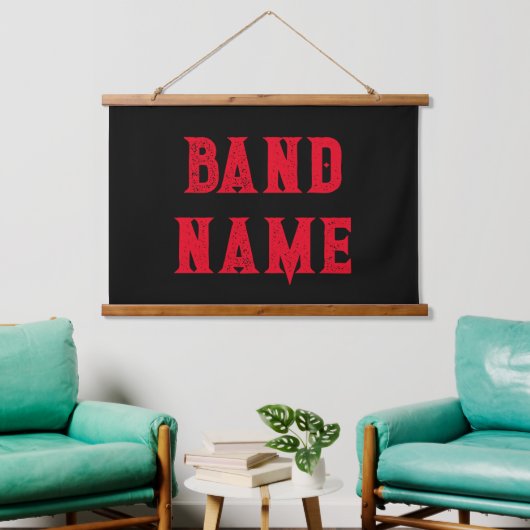 Custom Band Merch Hangend Wandkleed (Woonkamer)