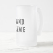 Custom Band Merch Matglas Bierpul (Voorkant rechts)