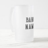 Custom Band Merch Matglas Bierpul (Voorkant links)