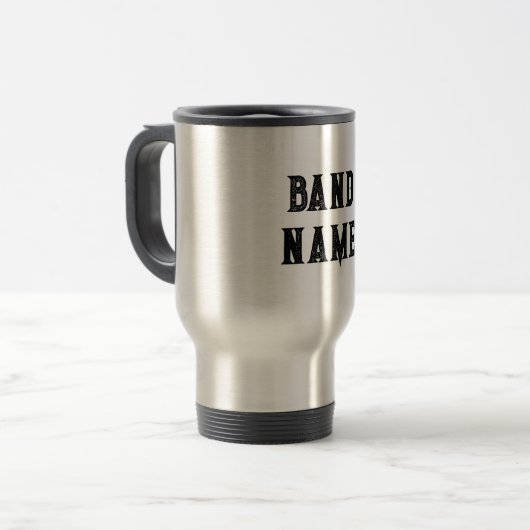 Custom Band Merch Reisbeker (Voorkant links)